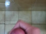 I cum on the wall
